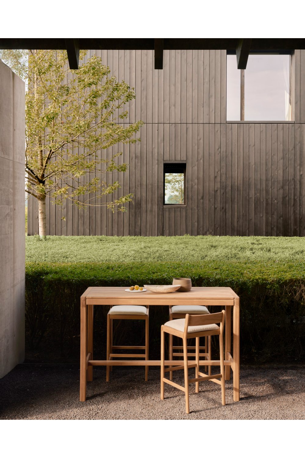   Teak Outdoor Bar Stool | Oroa.com