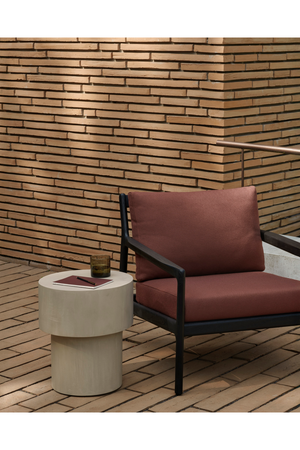   Black Teak Outdoor Lounge Chair | Oroa.com