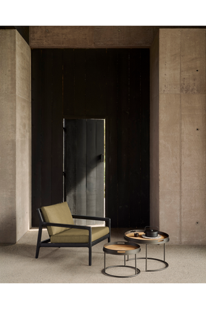   Black Teak Outdoor Lounge Chair | Oroa.com