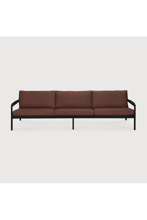   Black Teak 3+ Seater Outdoor Sofa | Oroa.com