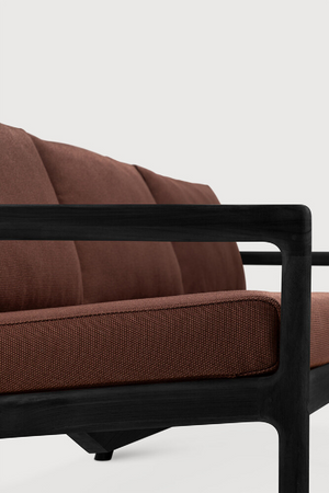   Black Teak 3+ Seater Outdoor Sofa | Oroa.com