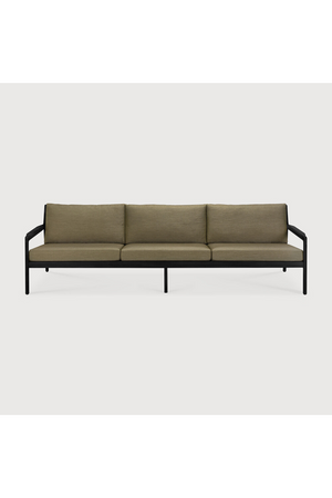   Black Teak 3+ Seater Outdoor Sofa | Oroa.com