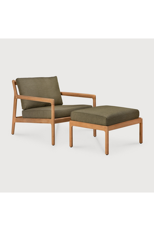   Natural Teak Outdoor Ottoman | Oroa.com