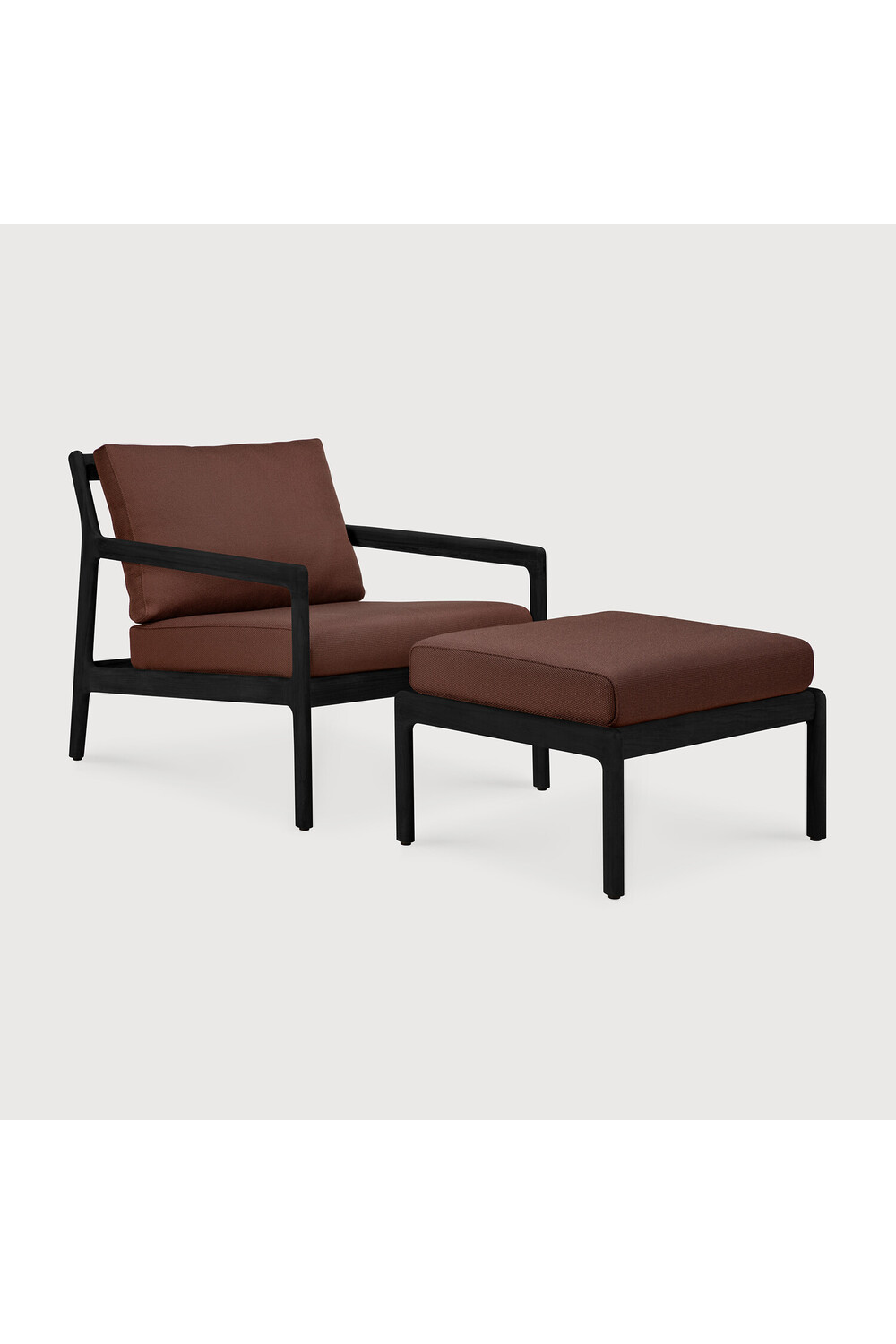   Teak Cushioned Outdoor Stool | Oroa.com