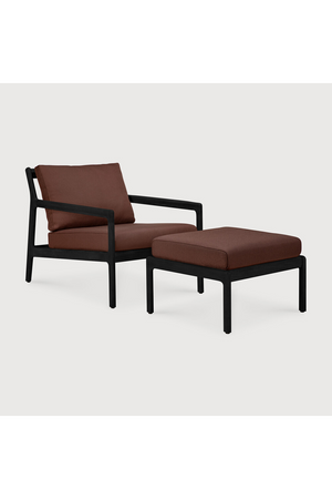   Teak Cushioned Outdoor Stool | Oroa.com