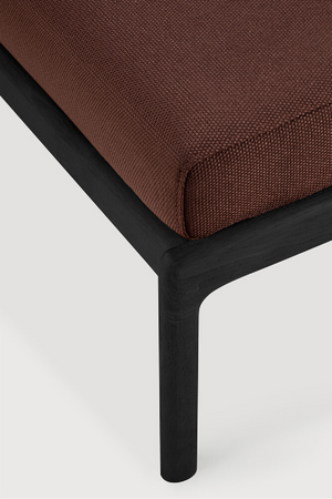   Teak Cushioned Outdoor Stool | Oroa.com