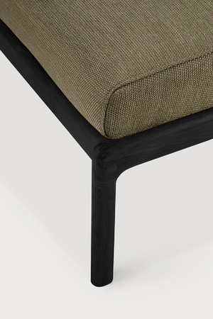   Teak Cushioned Outdoor Stool | Oroa.com
