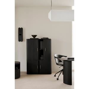   Modern European furniture - Varnished Teak Cushioned Office Chair - www.oroa.com | Oroa.com
