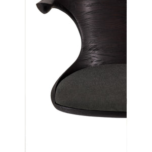   Modern European furniture - Varnished Teak Cushioned Office Chair - www.oroa.com | Oroa.com