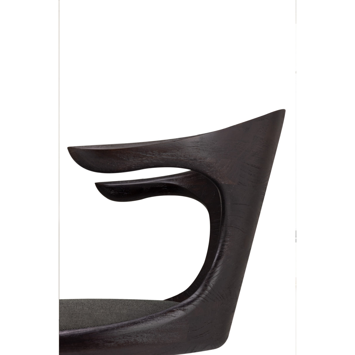   Modern European furniture - Varnished Teak Cushioned Office Chair - www.oroa.com | Oroa.com