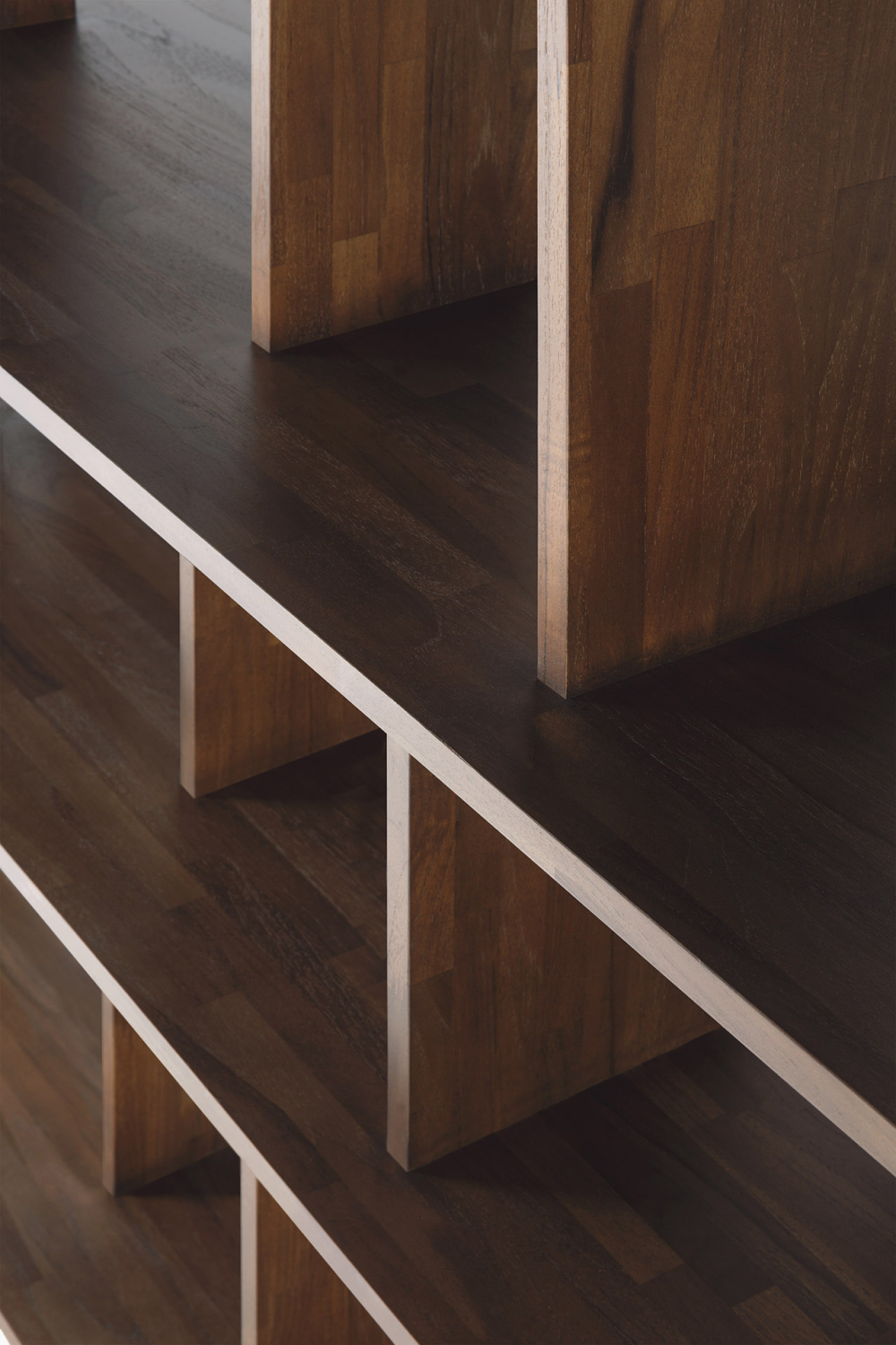   Brown Teak Shelving System | Oroa.com