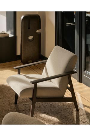   Wood Framed Lounge Chair | Oroa.com