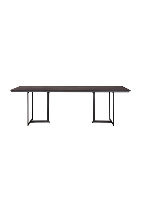   Dark Brown Teaek Dining Table | Oroa.com