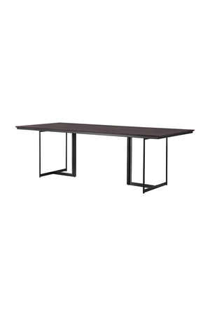   Dark Brown Teaek Dining Table | Oroa.com