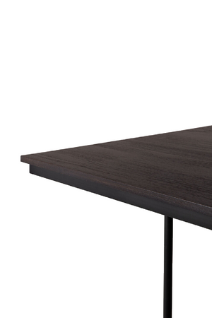   Dark Brown Teaek Dining Table | Oroa.com