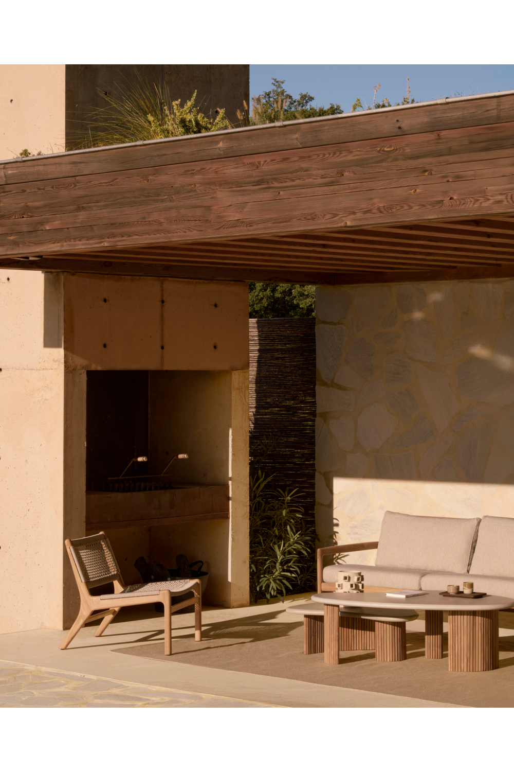   Teak Base Outdoor Coffee Table | Oroa.com