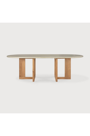   Concrete Oblong Outdoor Dining Table | Oroa.com