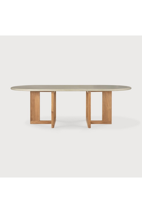   Concrete Oblong Outdoor Dining Table | Oroa.com