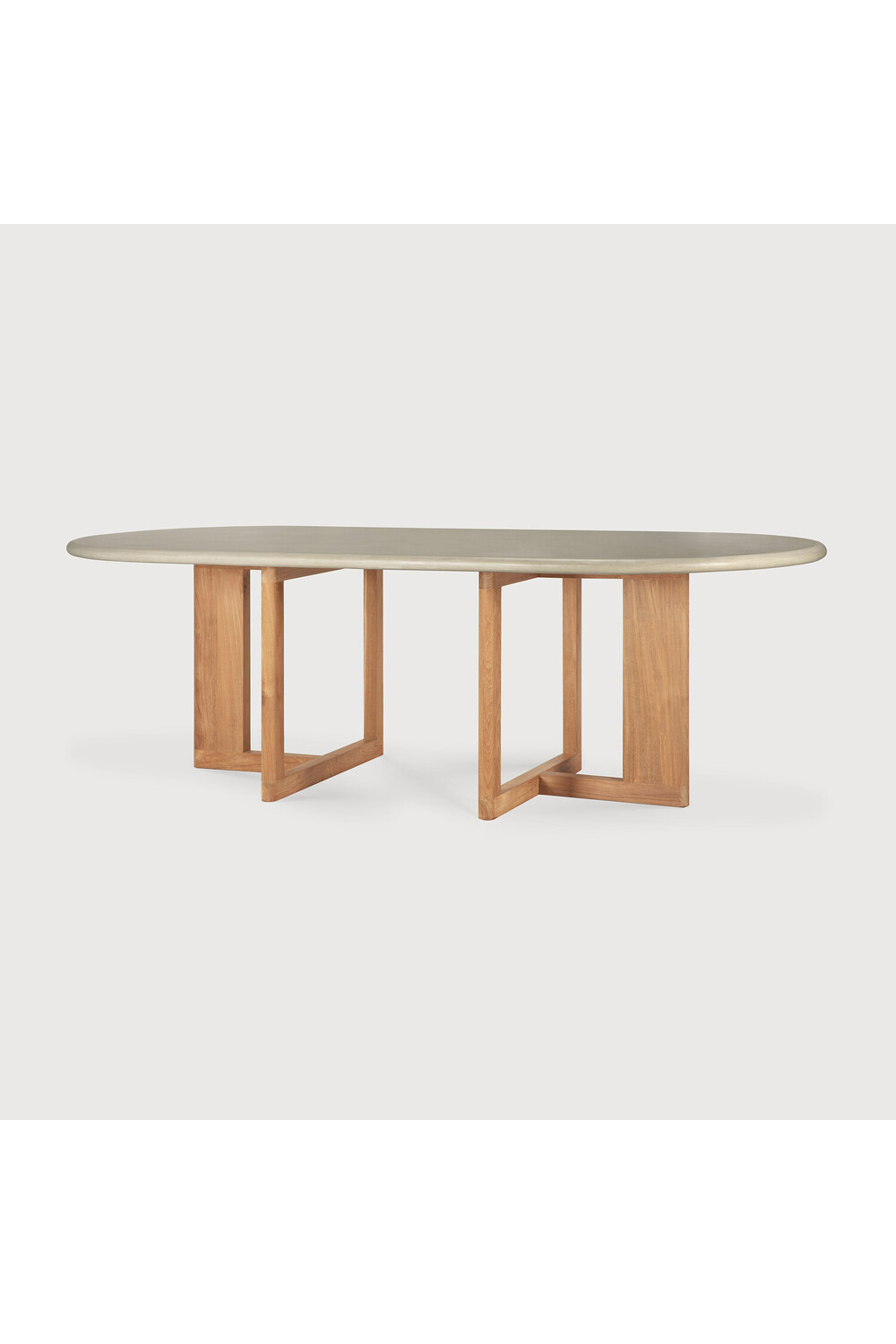   Concrete Oblong Outdoor Dining Table | Oroa.com