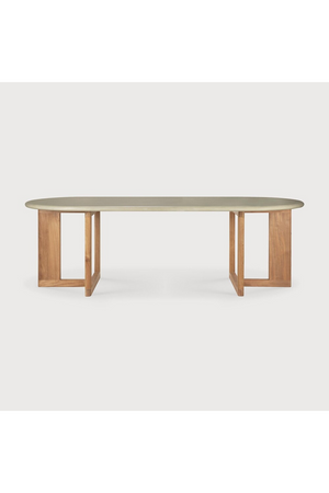   Concrete Oblong Outdoor Dining Table | Oroa.com