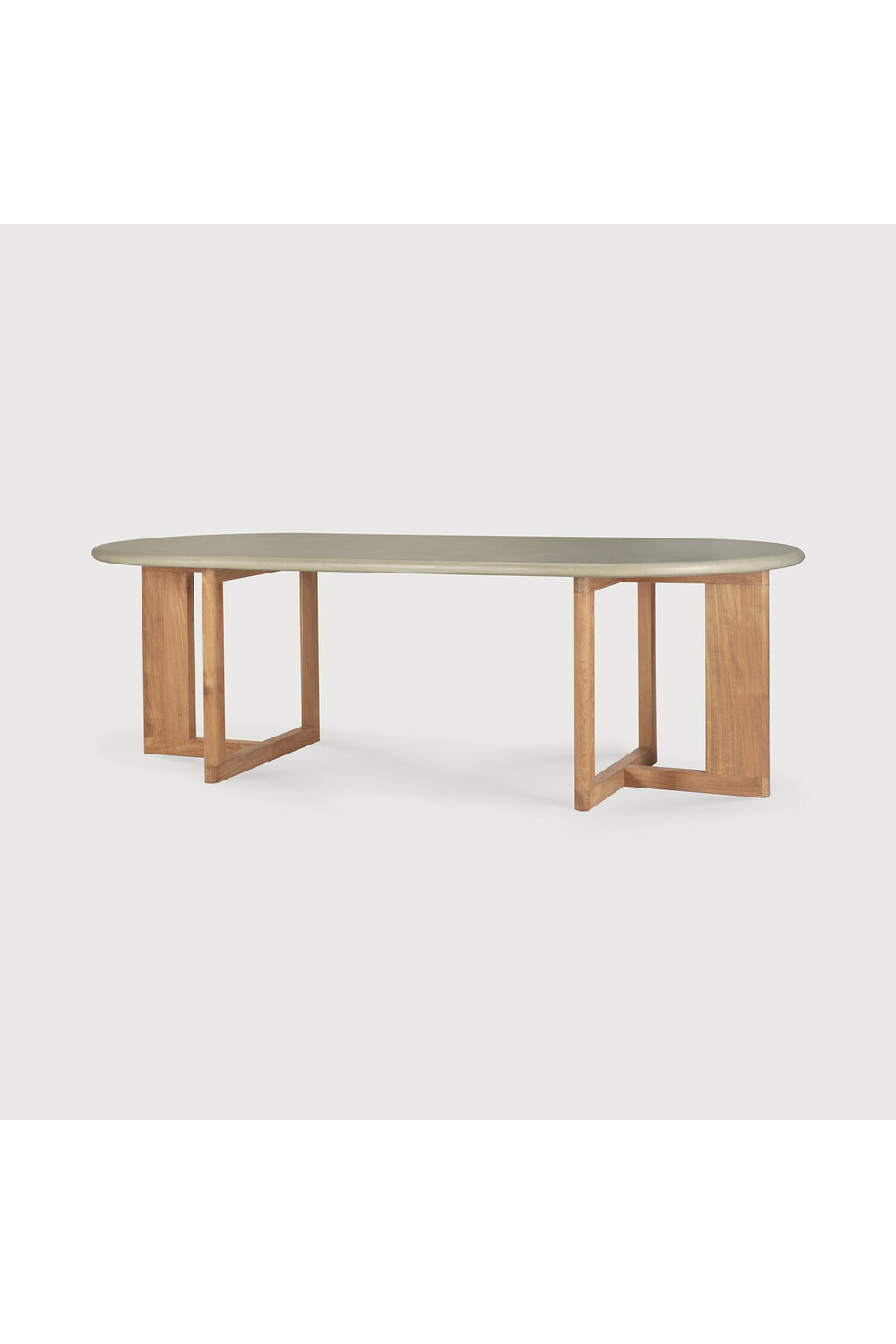   Concrete Oblong Outdoor Dining Table | Oroa.com