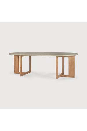   Concrete Oblong Outdoor Dining Table | Oroa.com