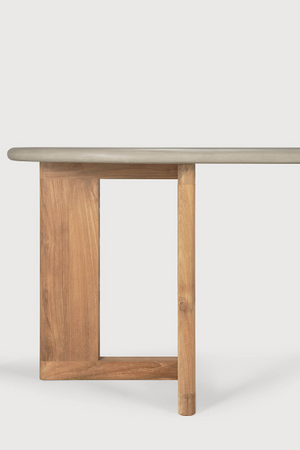   Concrete Oblong Outdoor Dining Table | Oroa.com
