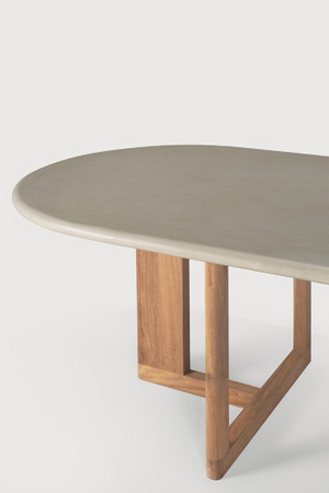   Concrete Oblong Outdoor Dining Table | Oroa.com