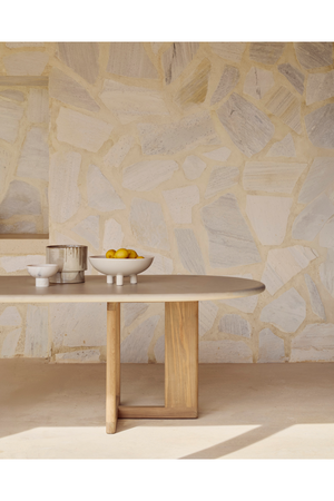   Concrete Oblong Outdoor Dining Table | Oroa.com