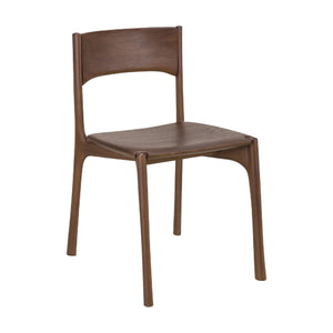   Modern or European furniture - Brown Teak Dining Chair - www.oroa.com | Oroa.com