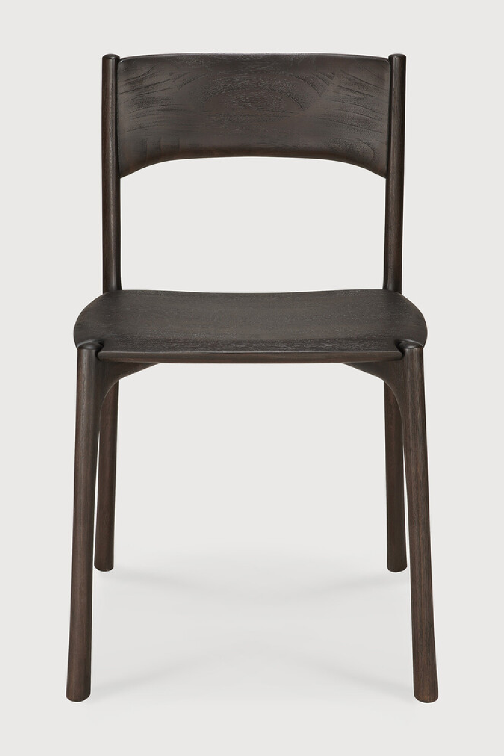   Dark Brown Teak Dining Chair | Oroa.com