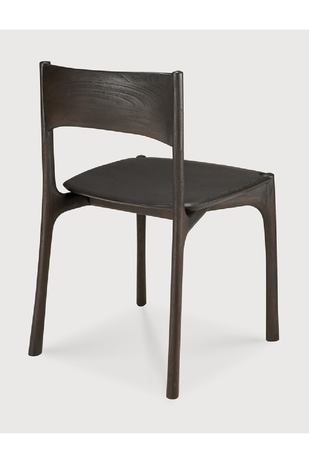   Dark Brown Teak Dining Chair | Oroa.com