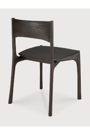   Dark Brown Teak Dining Chair | Oroa.com