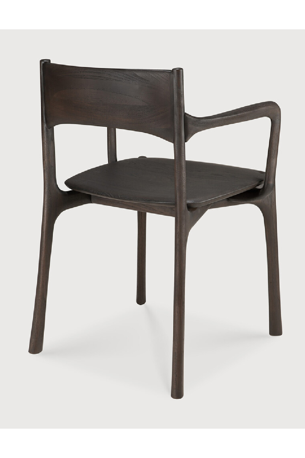   Dark Brown Teak Dining Chair | Oroa.com