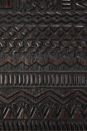   Black Teak Carved Sideboard | Oroa.com