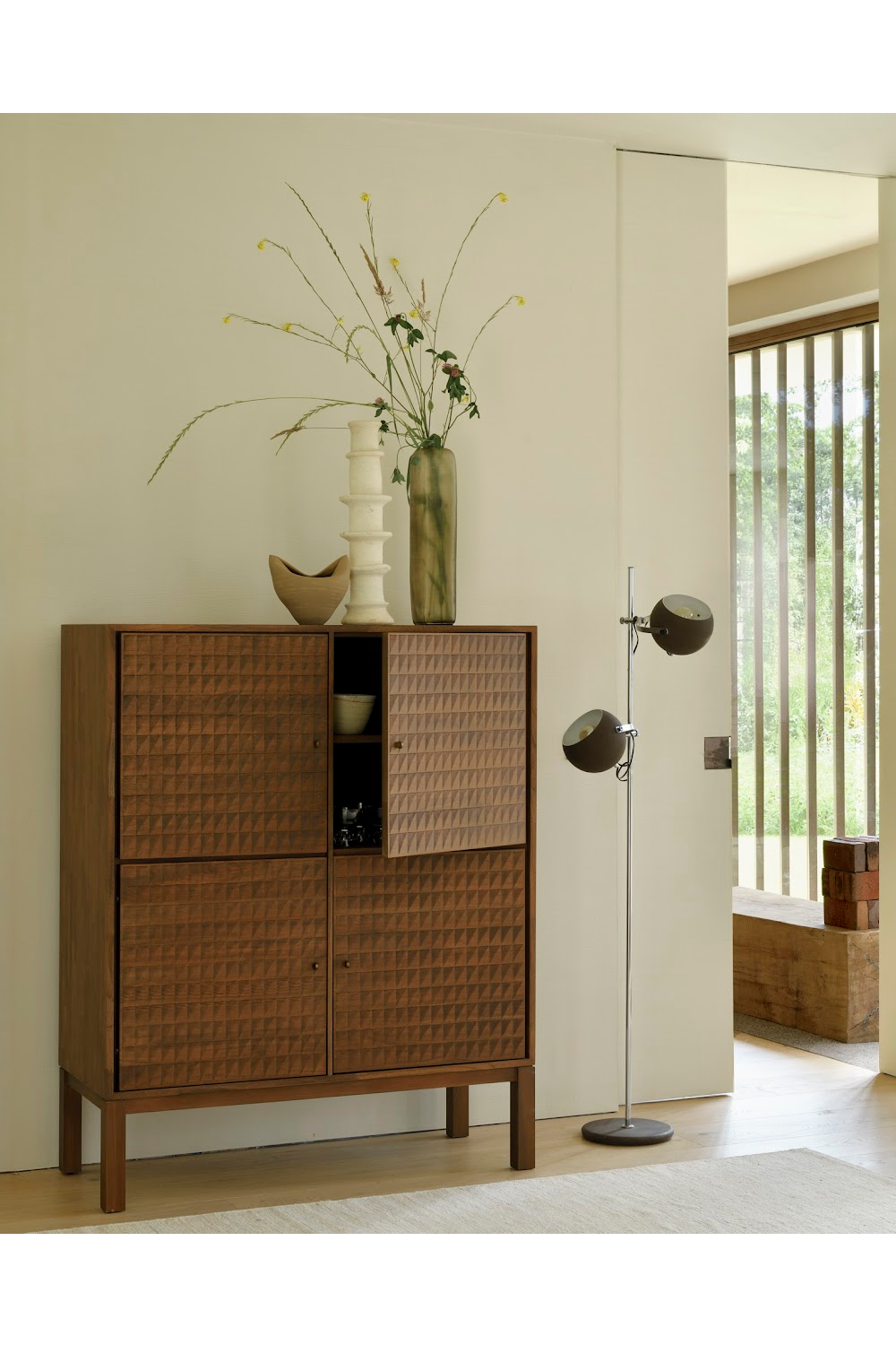   Hand-carved Paneled Cupboard | Oroa.com