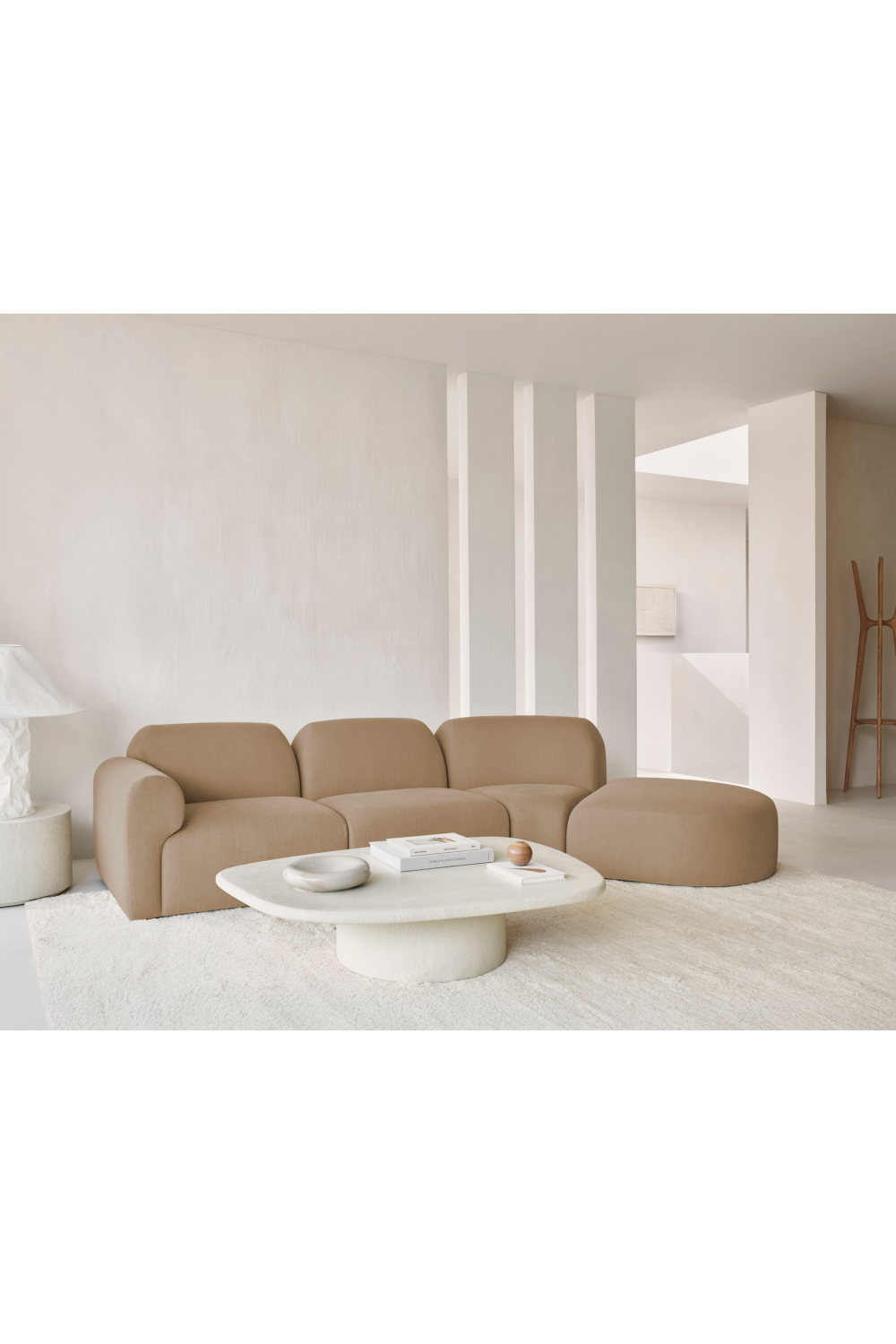   Stitched Detail Footstool | Oroa.com