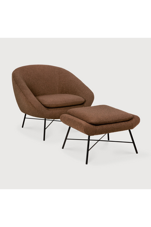   50's Inspired Upholstered Footstool | Oroa.com