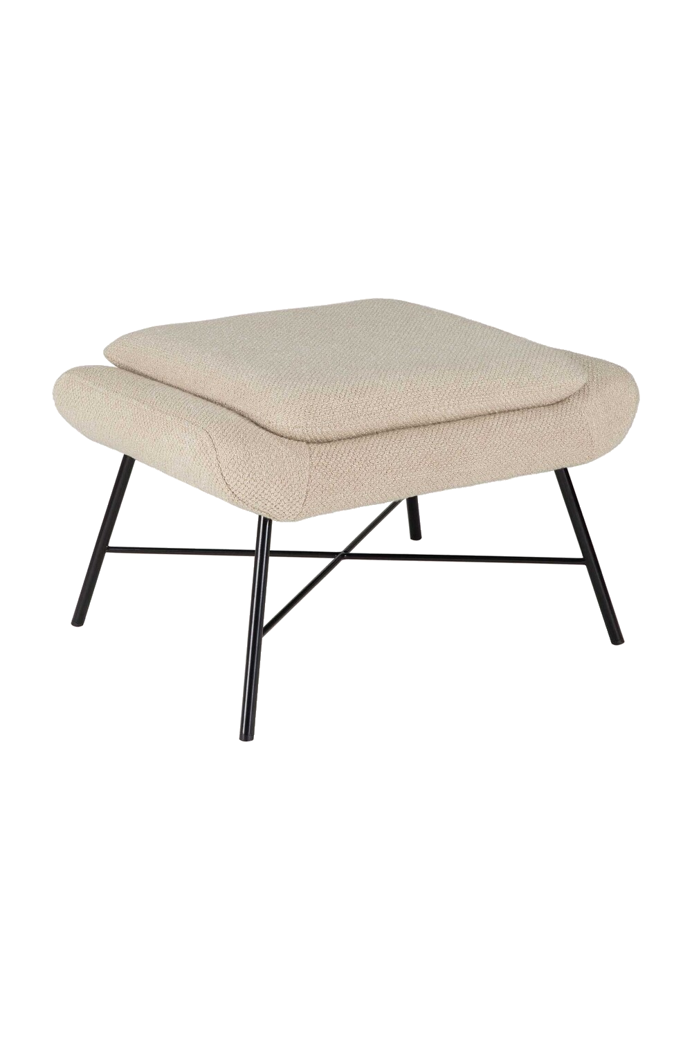   50's Inspired Upholstered Footstool | Oroa.com