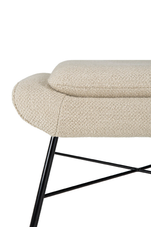   50's Inspired Upholstered Footstool | Oroa.com