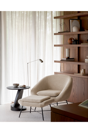   50's Inspired Upholstered Footstool | Oroa.com