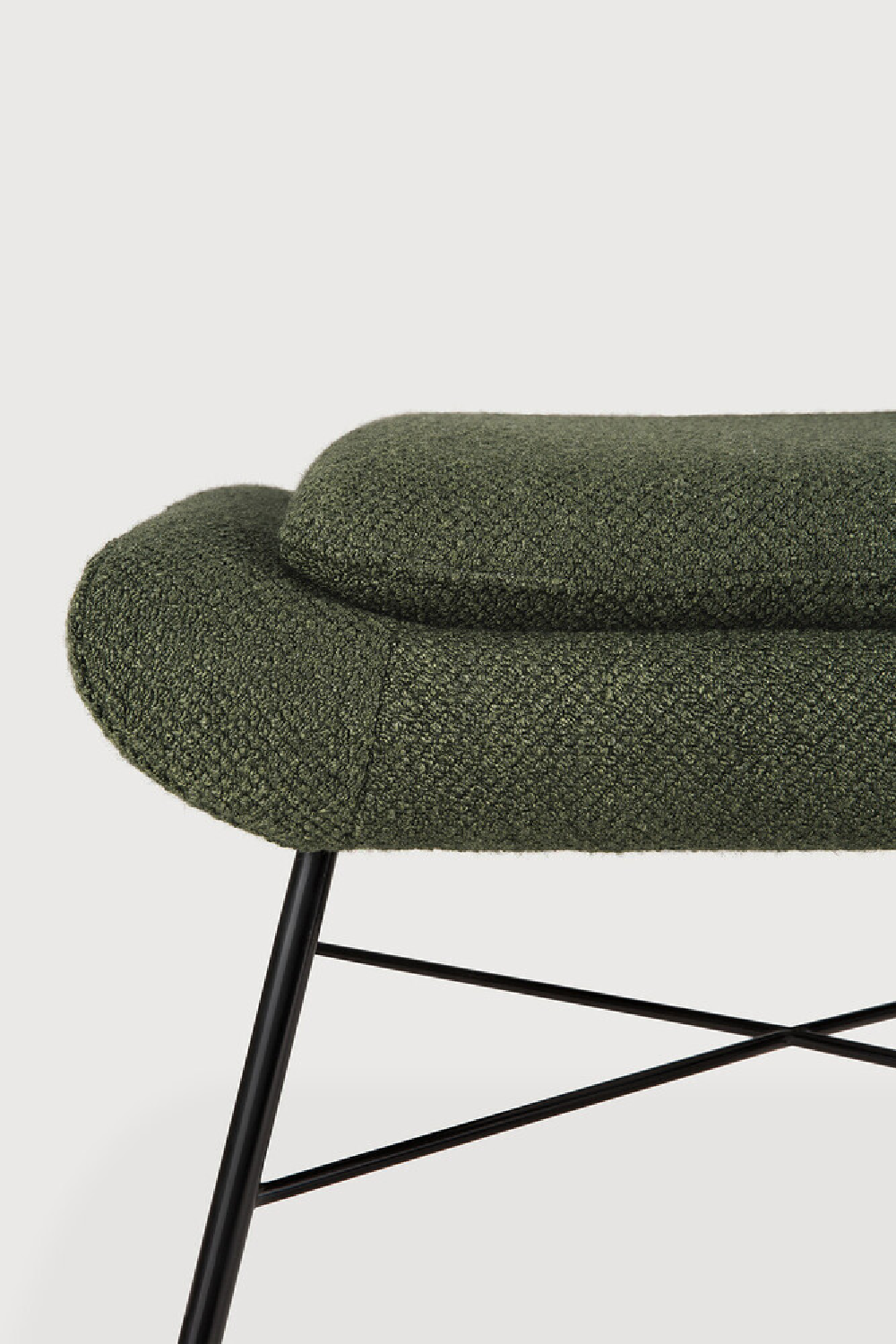   50's Inspired Upholstered Footstool | Oroa.com