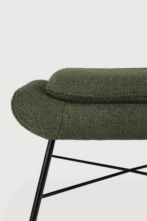   50's Inspired Upholstered Footstool | Oroa.com