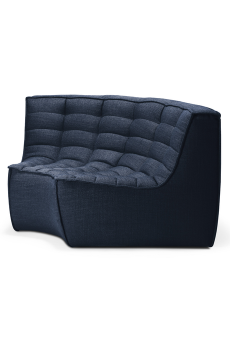   Blue Fabric Corner Sofa | Oroa.com