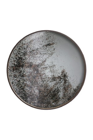   Aged Mirror Round Tray | Oroa.com