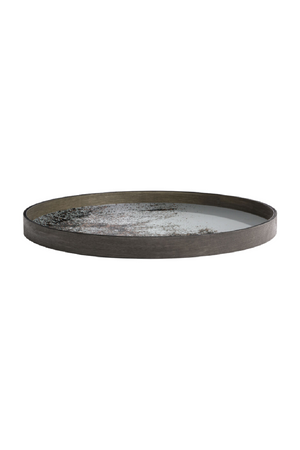   Aged Mirror Round Tray | Oroa.com