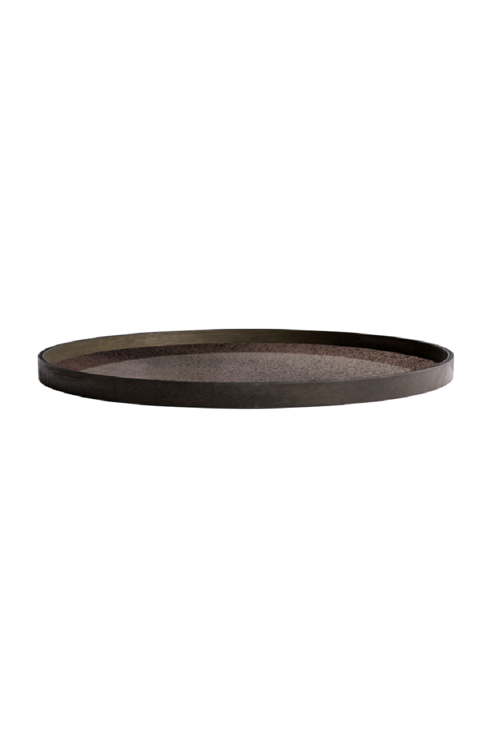   Aged Mirror Round Tray | Oroa.com