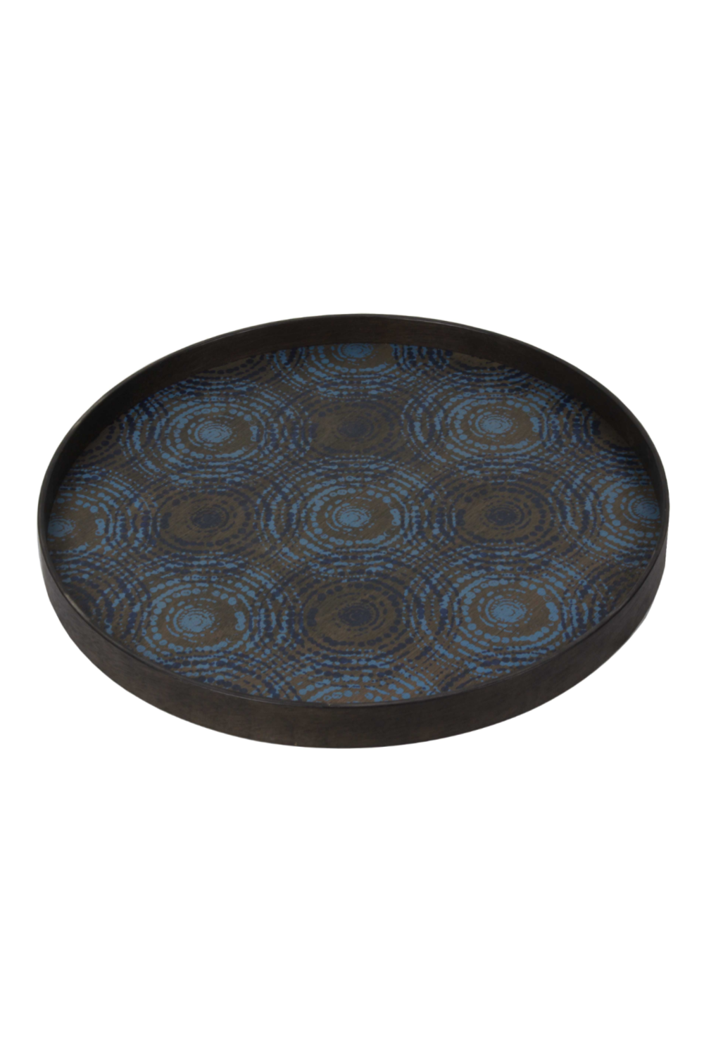   Tribal Print Round Wooden Tray | Oroa.com