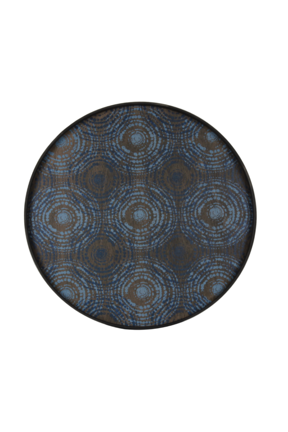   Tribal Print Round Wooden Tray | Oroa.com