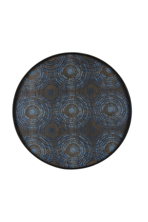   Tribal Print Round Wooden Tray | Oroa.com